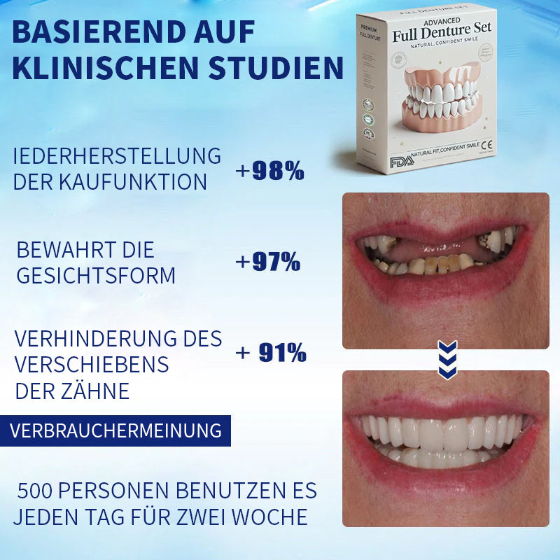NESLEMY™-🦷 Fortgeschrittenes, maßgeschneidertes Vollprothesen-Set 🦷 (⏰ Limitierter Rabatt, nur noch 30 Minuten verfügbar ⏰)