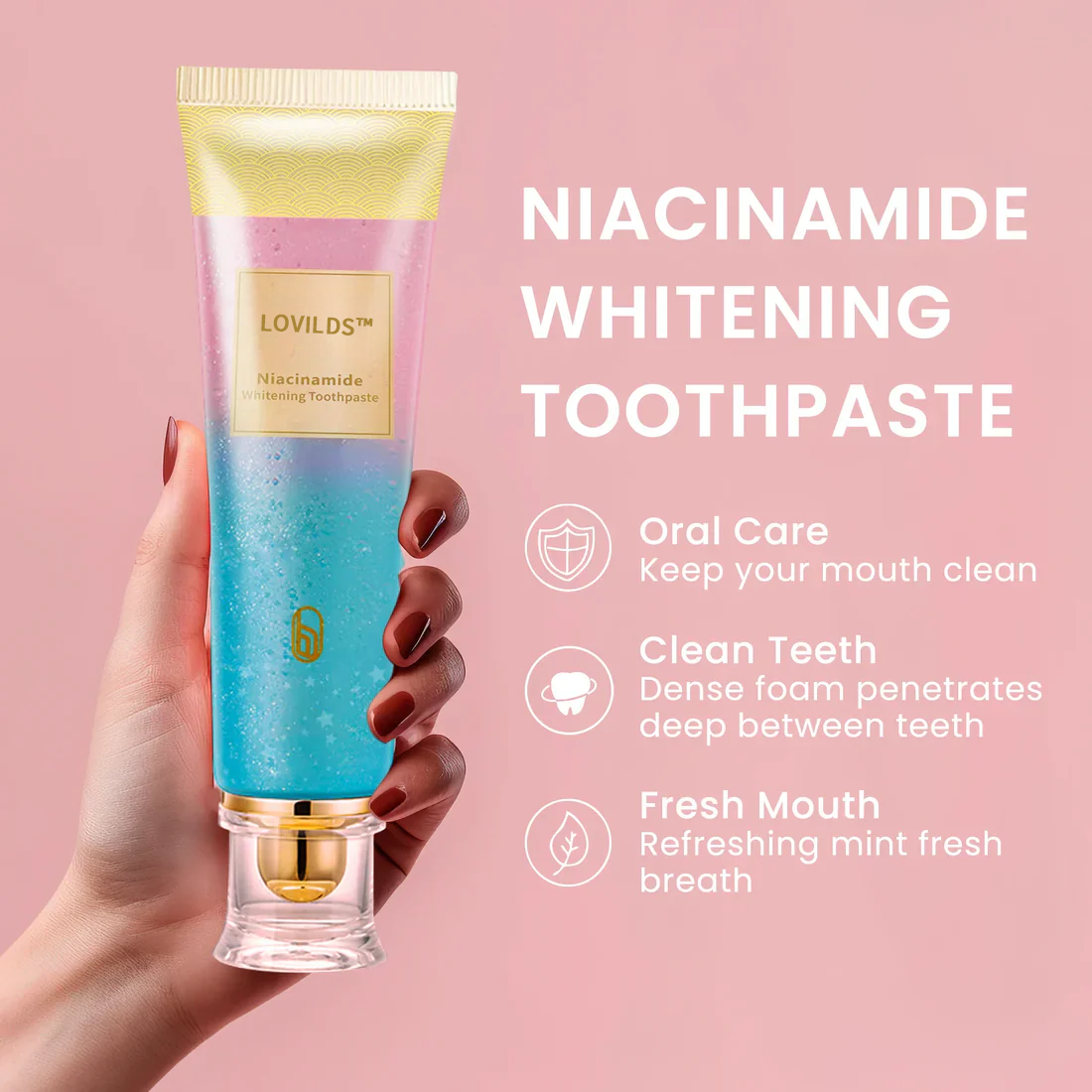 LOVILDSâą Niacinamide Whitening Zahnpasta (aus den USA importiert)