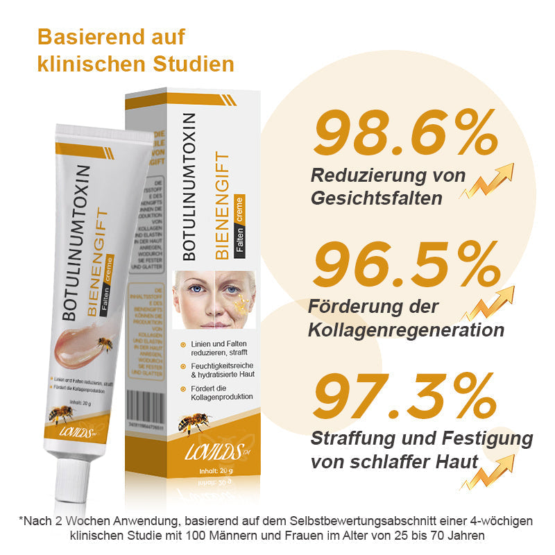 (♥Produziert und versandt aus Deutschland ✅) LOVILDS™ Botulinumtoxin Bienengift Faltenentfernung Creme - LETZTER TAG 70% RABATT