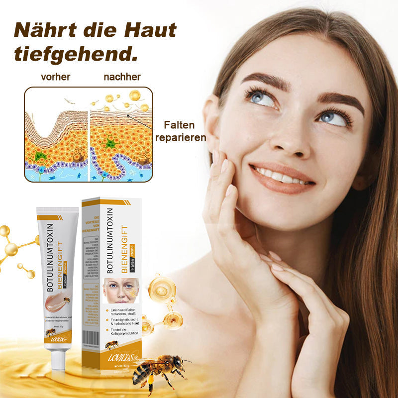 (♥Produziert und versandt aus Deutschland ✅) LOVILDS™ Botulinumtoxin Bienengift Faltenentfernung Creme - LETZTER TAG 70% RABATT