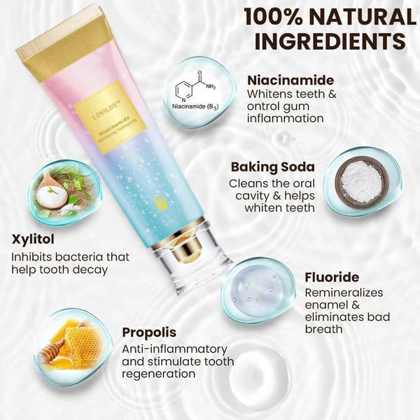 LOVILDSâą Niacinamide Whitening Zahnpasta (aus den USA importiert)