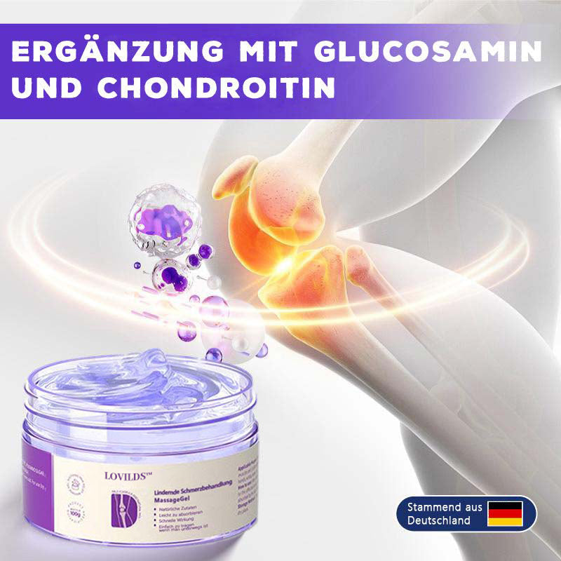 ❤️ Gelenkschmerz-Behandlungsgel – Kurkuma-Extrakt, Emu-Öl, Chondroitin & natürliche Kräuterinhaltsstoffe für Gelenkgesundheit und Schmerzbehandlung – Empfohlen von der DGOU