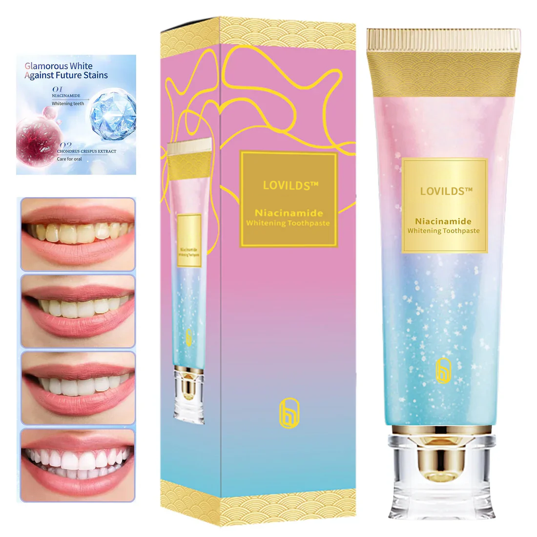 LOVILDS™ Niacinamide Whitening Zahnpasta (aus den USA importiert)