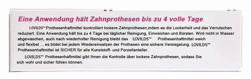 🦷🦷[Offizieller Markenladen] LOVILDS™ Thermoplastisches Haftmittel für Zahnprothesen