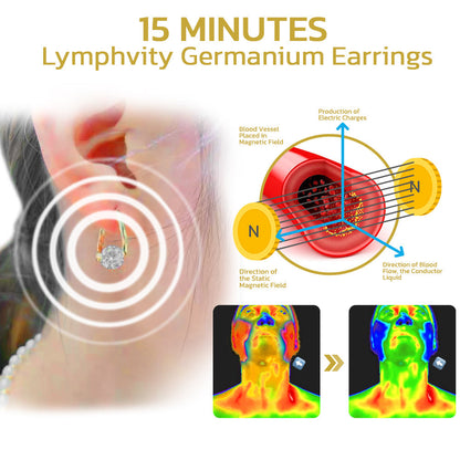 🔥LETZTER TAG - 80% RABATT AKTION) PureFloria™ Lymphatische Therapie Magnetische Therapie Germanium-Ohrringe